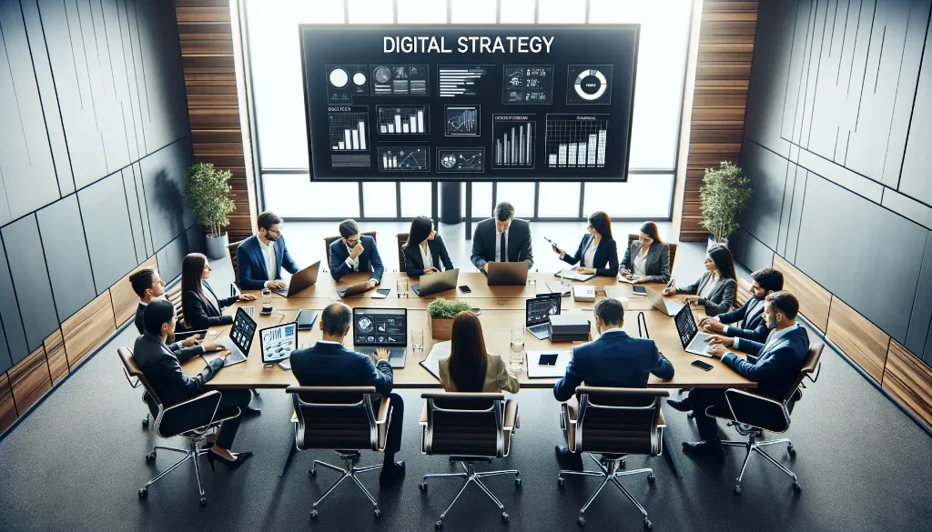 réunion consultant stratégie digitale et ses clients